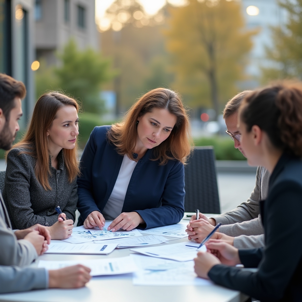 Команда банковского сектора на совещании по финансовым компетенциям