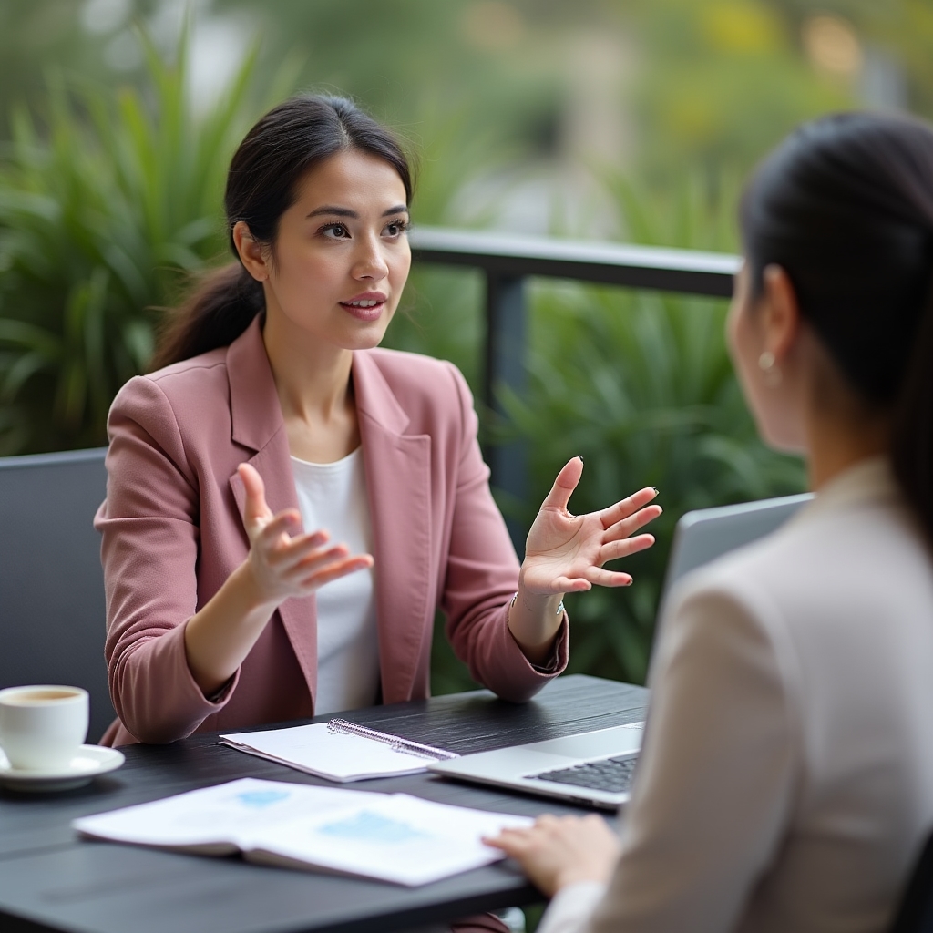 HR-директор на встрече по планированию обучения персонала